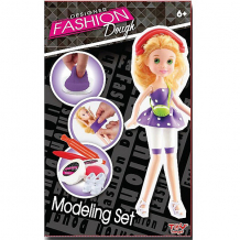 Купить набор для лепки с куклой fashion dough, блондинка в сарафане ( id 6867054 )