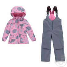 Купить комплект куртка/полукомбинезон stella's kids ежики, цвет: розовый ( id 12493534 )