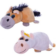 Купить мягкая игрушка teddy "перевертыши" лошадка-корова, 16 см ( id 7941935 )