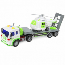 Купить drift автовоз с вертолетом transport truck 1:16 8221
