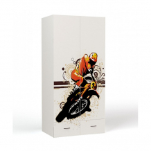 Купить шкаф abc-king 2-х дверный extreme moto ex-1008-moto