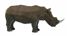 Купить uniwood деревянный конструктор носорог с набором карандашей uw30163