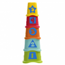 Купить развивающая игрушка chicco пирамидка stacking cups 9373