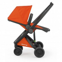 Купить прогулочная коляска greentom upp reversible, цвет: оранжевый/черная рама ( id 10598873 )