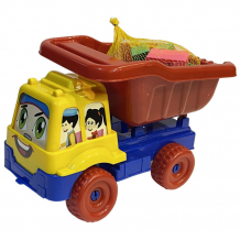 Купить guclutoys игрушка авто грузовик granite truck и мини-конструктор (26 деталей) 2467