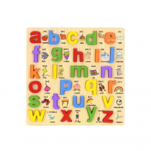 Купить деревянная игрушка dolemikki сортер английский алфавит прописные буквы wj0083