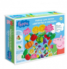 Купить свинка пеппа (peppa pig) набор для лепки фрукты и овощи 24708