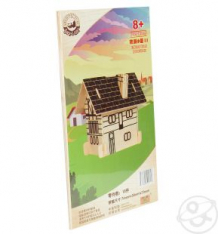 Купить сборная деревянная модель wooden toys европейский дом (коричневый) ( id 10011513 )