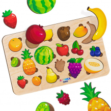 Купить raduga kids развивающая рамка-вкладыш фрукты rk1157