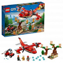 Купить lego city 60217 пожарный самолет конструктор ( id 10218780 )