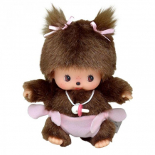 Купить мягкая игрушка monchhichi девочка в подгузнике 15 см 235380