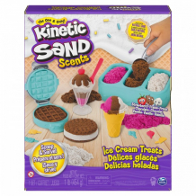 Купить kinetic sand набор для лепки кинетический песок магазинчик мороженого 6061089