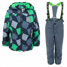 Купить комплект куртка/полукомбинезон stella's kids cube, цвет: черный/зеленый ( id 11903494 )