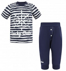 Комплект футболка/брюки Lucky Child Лазурный берег, цвет: синий ( ID 5776549 )