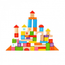Купить деревянная игрушка tooky toy кубики буквы и цифры 70 шт. tl171