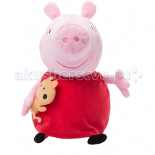 Купить мягкая игрушка свинка пеппа (peppa pig) пеппа с игрушкой 40 см 31157