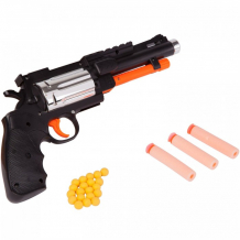 Купить bondibon оружие с мягкими пульками револьвер 2 в 1 вв2732