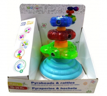 Купить развивающая игрушка lalaboom пирамида с аксессуарами (11 предметов) bl630