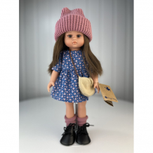 Купить lamagik s.l. кукла нэни в цветном платье и вязаной шапке 33 см 33013