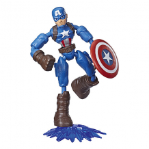 Купить игровая фигурка marvel avengers bend and flex капитан америка, 15 см ( id 14132650 )