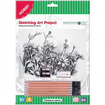 Купить набор для рисования скетча greenwich line «полевые цветы» ( id 8276616 )