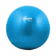 Купить starfit мяч гимнастический полумассажный антивзрыв gb-201 65 см 