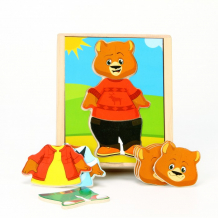 Купить деревянная игрушка мир деревянных игрушек медвеженок миша д181б