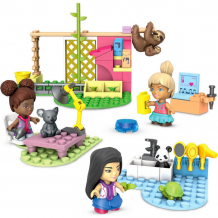 Купить конструктор mega construx набор игровой barbie салон для животных gyh09