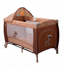 Купить кроватка туристическая coto baby samba lux, цвет: коричневый/тигр ( id 9595764 )