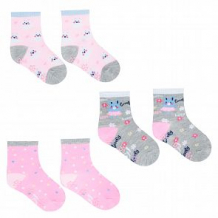 Купить носки yo!, цвет: серый/розовый ( id 11708656 )