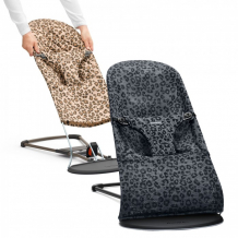 Купить babybjorn кресло-шезлонг bliss mesh leopard с чехлом cotton leopard 6070.78