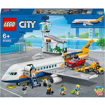 Купить конструктор lego city airport пассажирский самолёт 60262, 669 элементов ( id 15007120 )