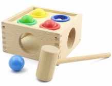Купить деревянная игрушка мир деревянных игрушек стучалка шарики д027