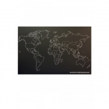 Купить continent decor магнитно-меловая доска с изображением карта мира mwbk96