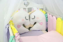 Купить by twinz комплект в кроватку единороги подушка 35 х 45 см, цвет: розовый/белый ( id 10416887 )