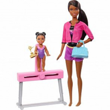 Купить игровой набор barbie спортивная карьера тренер по гимнастике брюнетка ( id 10477355 )