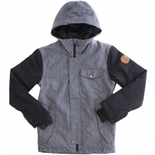 Купить куртка утепленная детская quiksilver ridge estate blue черный,серый ( id 1189288 )