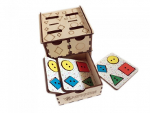 Купить деревянная игрушка сибирские игрушки умный комодик маленький геометрические фигуры 61103