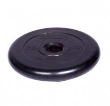 Купить barbell диск обрезиненный atlet 51 мм 25 кг 