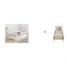 Купить подростковая кровать столики детям с бортиком классика 160х80 и постельное белье giovanni shapito sonya 