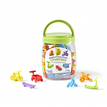 Купить learning resources набор детский транспорт разноцветные фигурки для веселой игры 94439