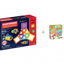 Купить конструктор magformers window plus 50 set и vladi toys vt2107-01 игра настольная домино фиксики 