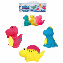 Купить abtoys веселое купание набор игрушек для ванны динозаврики (3 предмета) pt-01512
