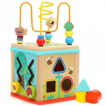 Купить деревянная игрушка topbright бизи-куб сад 5 в 1 120315