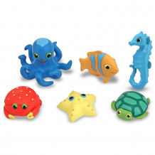 Купить набор фигурок melissa&doug морские животные, 6 шт ( id 14417174 )