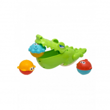 Купить uwu baby набор игрушек для купания кроко-обжора 77222