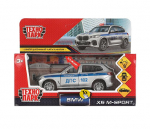 Технопарк Машина BMW X5 M-sport полиция 12 см X5-12SLPOL-SR