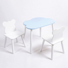 Купить rolti baby комплект детский стол облачко и два стула мишка 