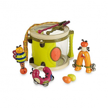 Купить набор музыкальных инструментов b.toys, с барабаном и погремушками ( id 16898063 )