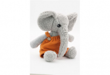 Купить мягкая игрушка unaky soft toy слоник фауст младший в кирпичном комбинезоне 22 см 0892922-37